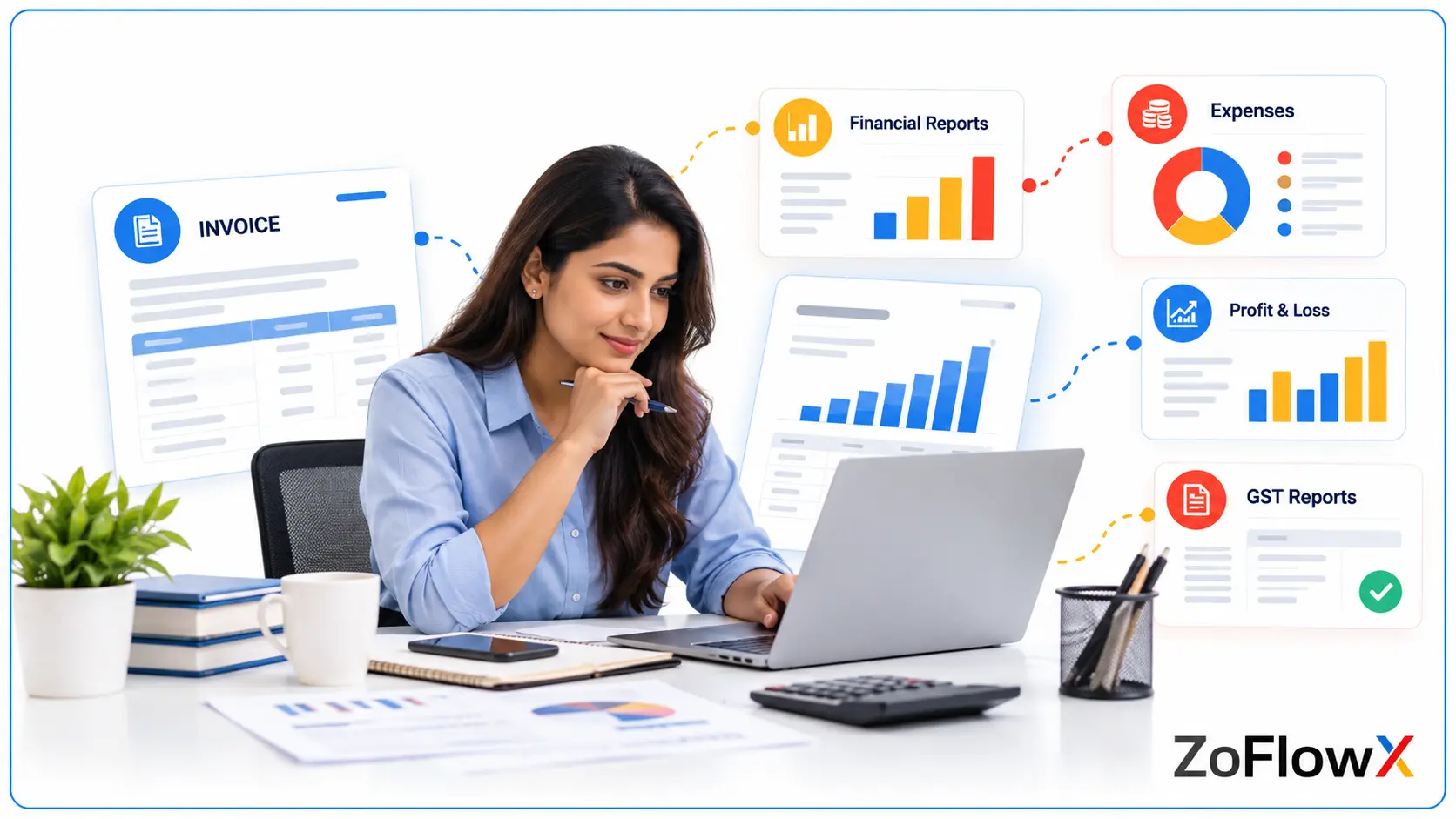 Small business owner choosing accounting software based on business needs