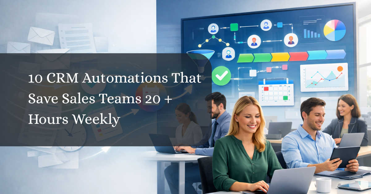 10 crm automations saving sales time with automated leads, follow-ups, pipelines, and analytics
