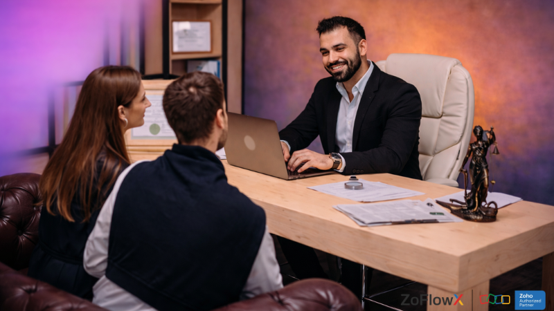Business team discussing with a Zoho certified expert in Chennai to choose the right partner for CRM implementation and services