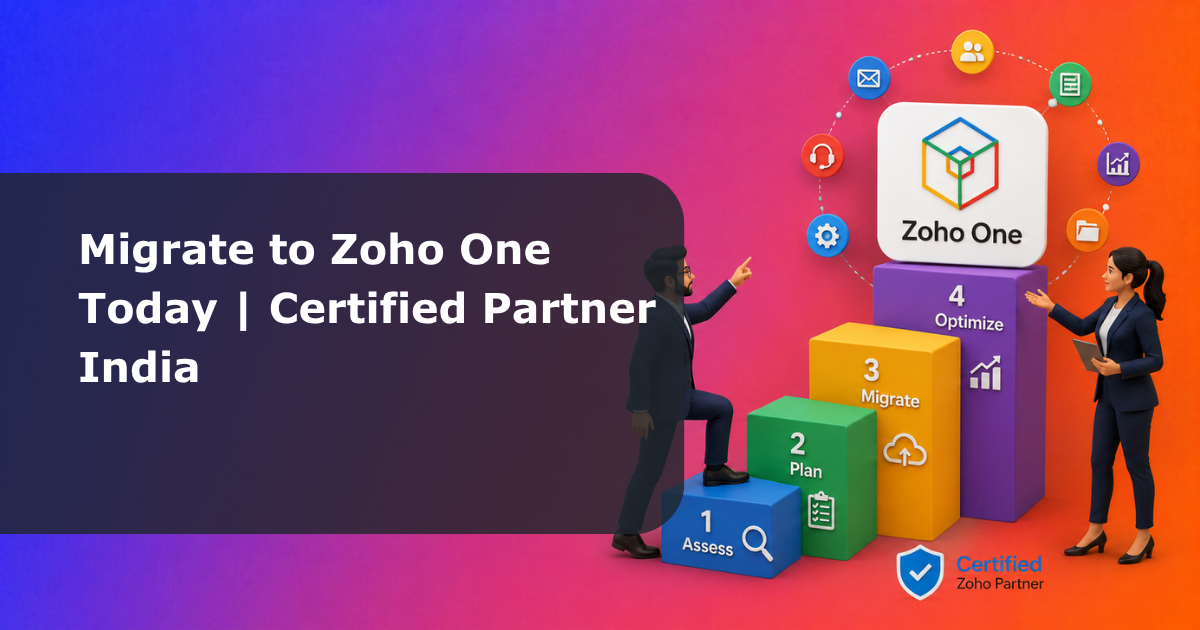 Migrate to Zoho One in India with ZoFlowX certified Zoho partner