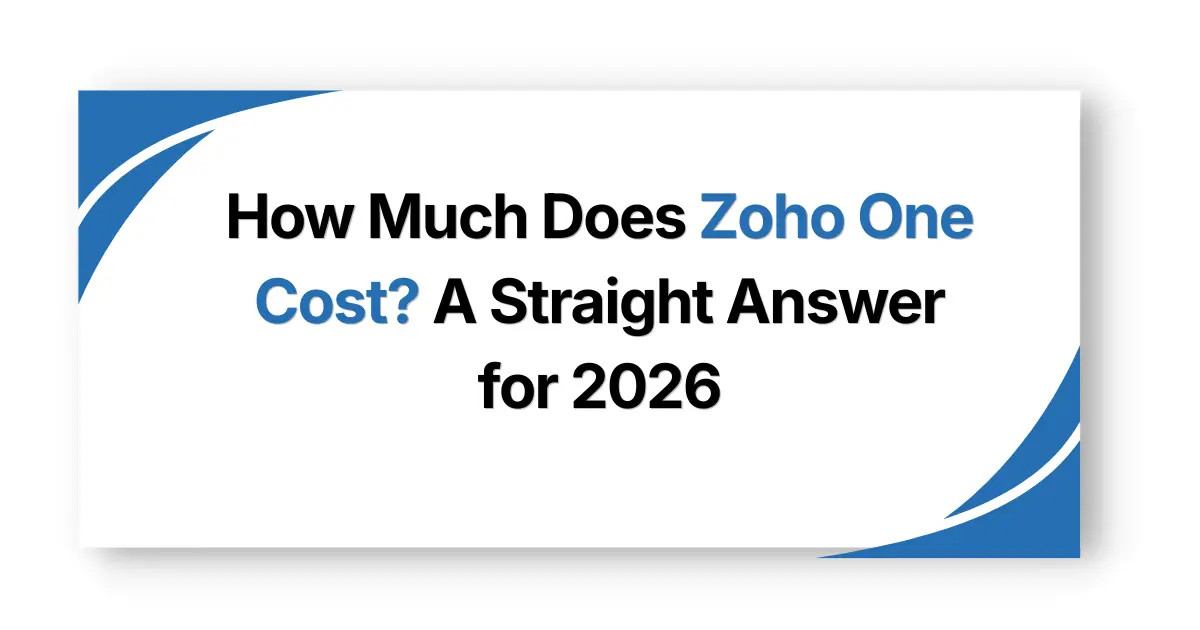 How much does zoho one cost
