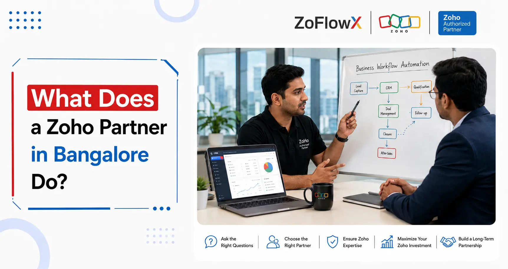 Zoho Partner in Bangalore helping a business implement Zoho CRM and business automation