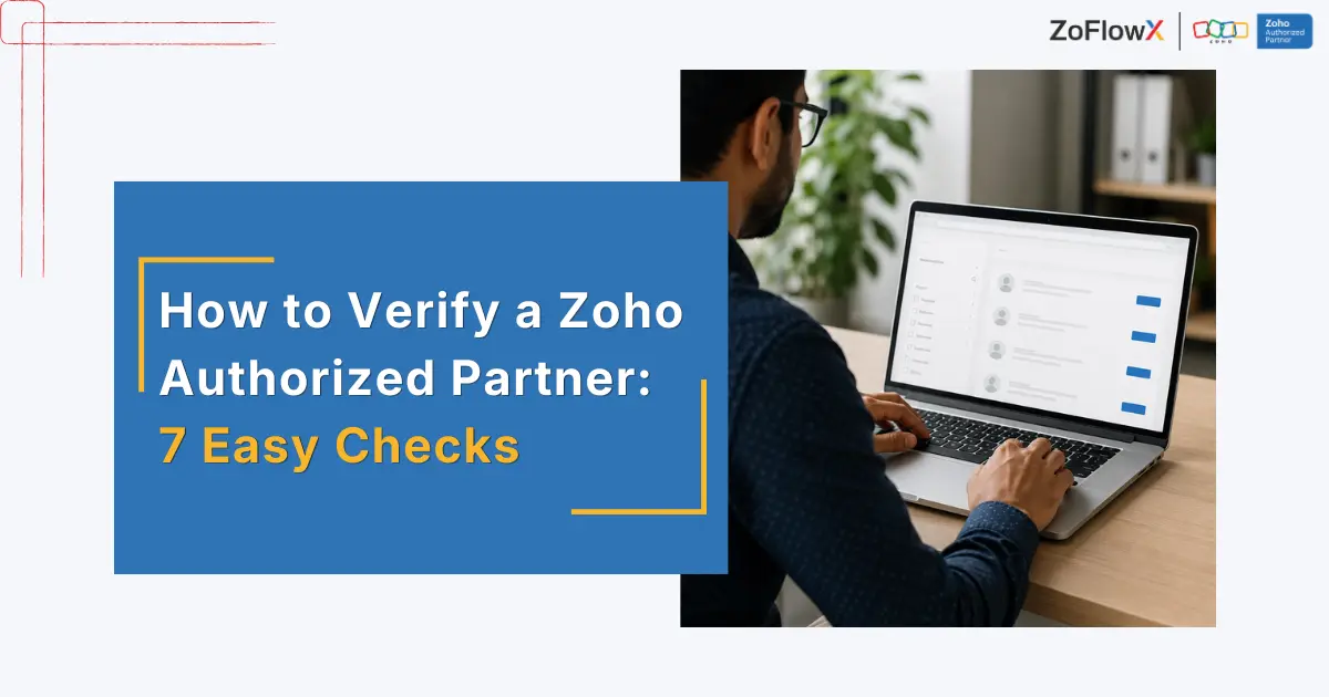 Verify Zoho Authorized Partner using the official Zoho partner directory before hiring