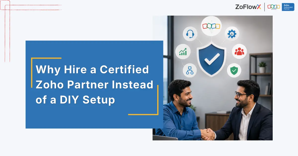 Hire a certified Zoho partner for CRM automation, workflows, and connected business operations.