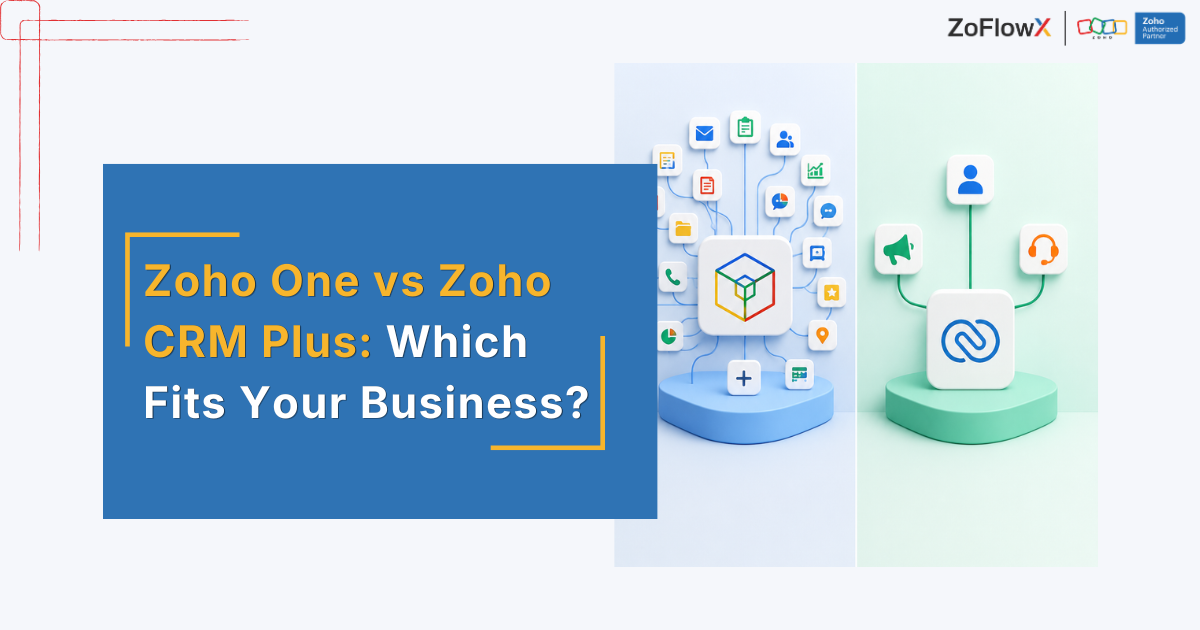 Zoho One vs Zoho CRM Plus comparison