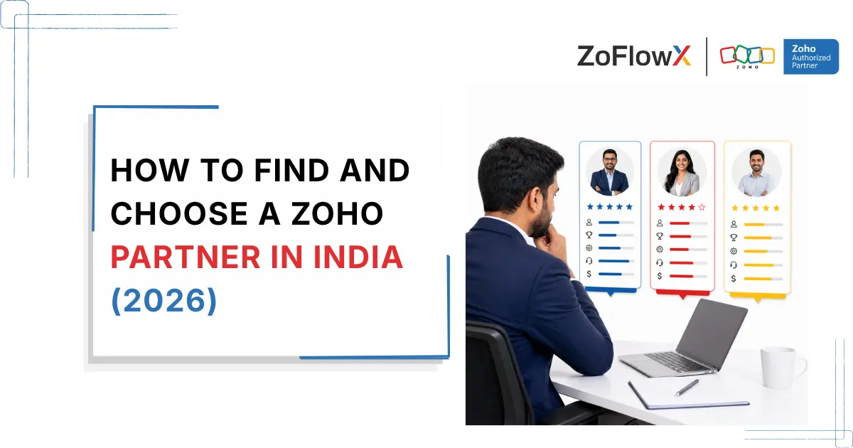 Business owner comparing shortlisted Zoho consultants before starting an implementation